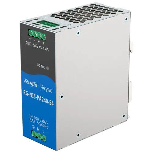 Блок живлення Ruijie RG-NIS-PA240-54 AC/DC 54В 4.4А 240 Вт на DIN-рейку