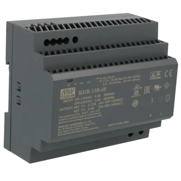 Блок живлення (для монтажа на DIN рейку) MeanWell HDR-150-48 48B 3.2А