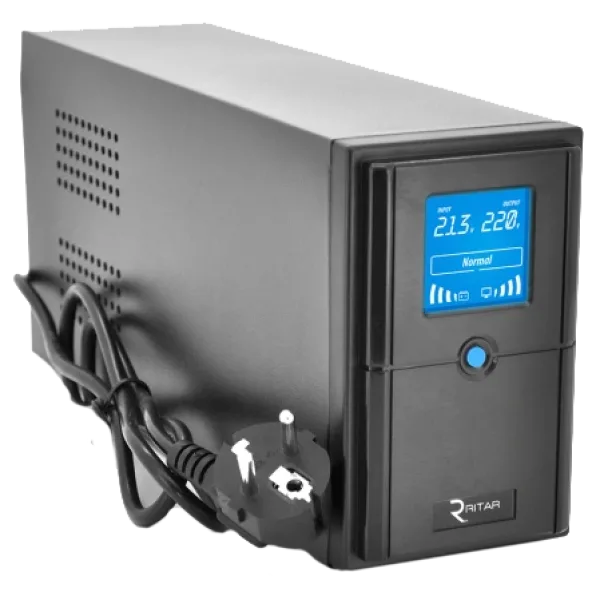 Джерело безперебійного живлення Ritar E-RTM650 ELF-D LCD (390W)