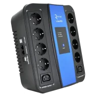 Джерело безперебійного живлення Ritar U-Smart-1000 600 Вт AVR 8xSCHUKO RJ45