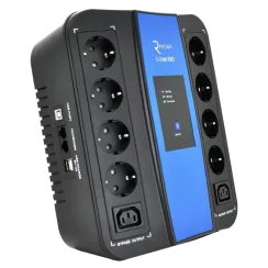 Джерело безперебійного живлення Ritar U-Smart-1000 600 Вт AVR 8xSCHUKO RJ45