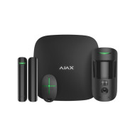 Комплект бездротової охоронної сигналізації Ajax StarterKit Cam Plus чорний з WiFi, 2G, 3G, 4G, Ethernet, фотоверифікацією тривог