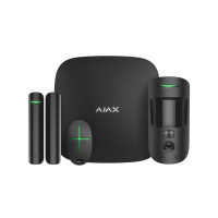Комплект бездротової охоронної сигналізації Ajax StarterKit Cam Plus чорний з WiFi, 2G, 3G, 4G, Ethernet, фотоверифікацією тривог