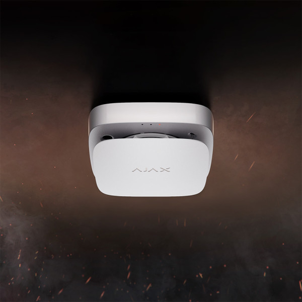 Датчик тепла та чадного газу Ajax FireProtect 2 SB (Heat/CO) White з незмінними батареями