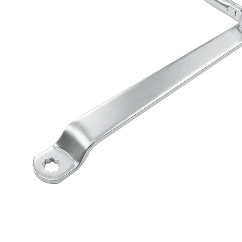 Коліно для доводчиків Dortec DT65ARM Silver з фіксацією дверей у відчиненому положенні