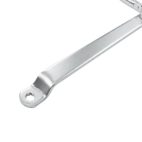 Коліно для доводчиків Dortec DT65ARM Silver з фіксацією дверей у відчиненому положенні