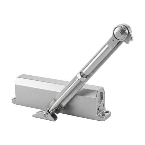 Дверний доводчик Dortec DT-65HA Silver 85-120кг з фіксацією дверей у відчиненому положенні