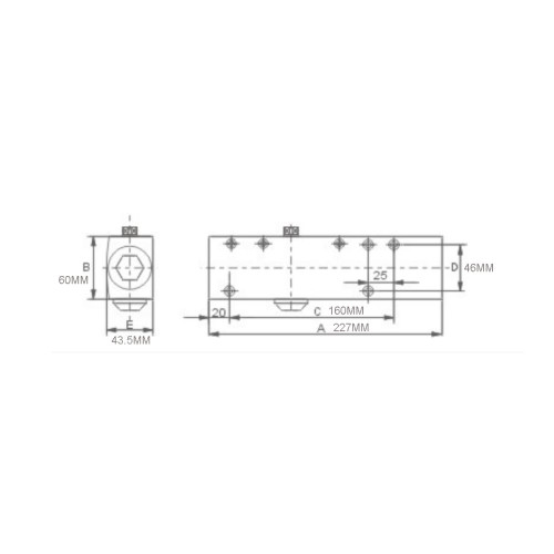 Дверний доводчик Dortec DT-73 Silver