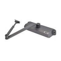 Дверний доводчик Dortec DT-65H Graphite з фіксацією дверей у відчиненому положенні