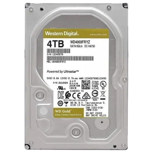 Жорсткий диск 3.5" 4TB Western Digital (WD4003FRYZ)
