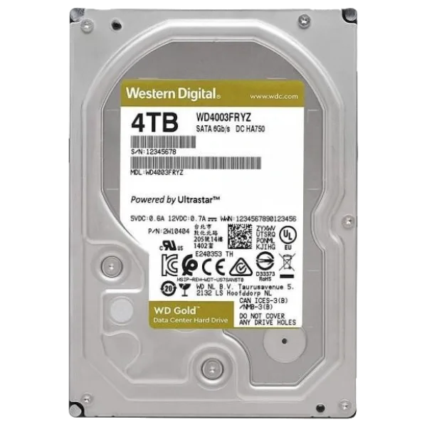 Жорсткий диск 3.5" 4TB Western Digital (WD4003FRYZ)