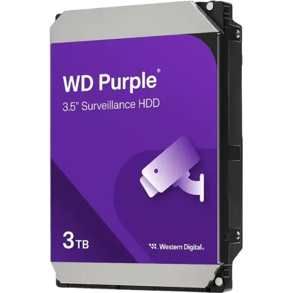 Жорсткий диск Western Digital Purple Surveillance 3TB 5400rpm 128MB (WD34PURZ)