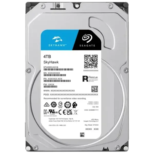 Жорсткий диск внутрішній SEAGATE SkyHawk ST4000VX016 4Тб