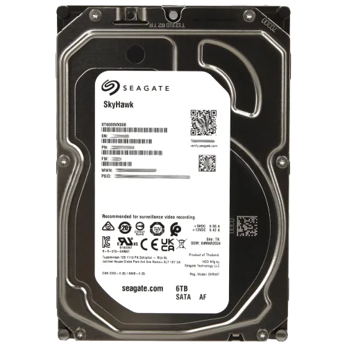 Жорсткий диск внутрішній Seagate SkyHawk ST6000VX008 6Тб