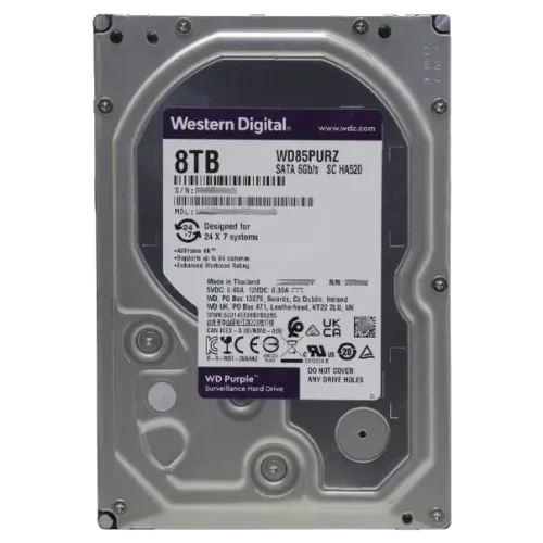 Жорсткий диск внутрішній Western Digital Purple WD85PURZ 8Тб