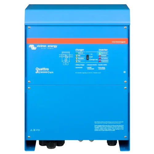 Інвертор VictronEnergy Quattro 48/10000/140-100/100 однофазний чиста синусоїда