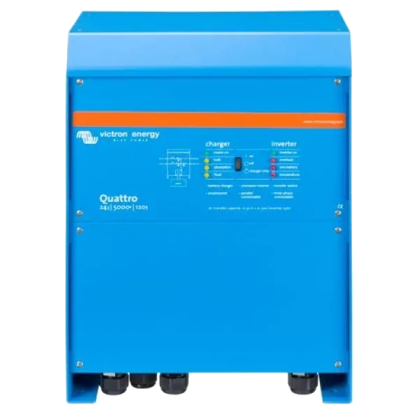 Інвертор VictronEnergy Quattro 24/5000/120-100/100 однофазний чиста синусоїда