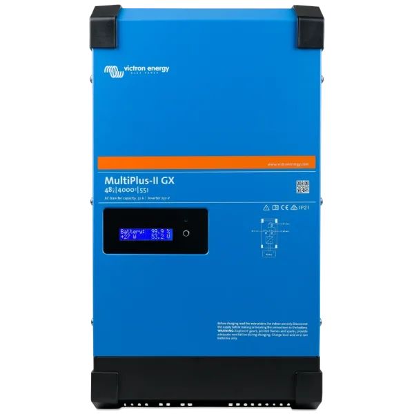 Інвертор VictronEnergy MultiPlus-II 48/4k5/55-32 GX 230V однофазний чиста синусоїда