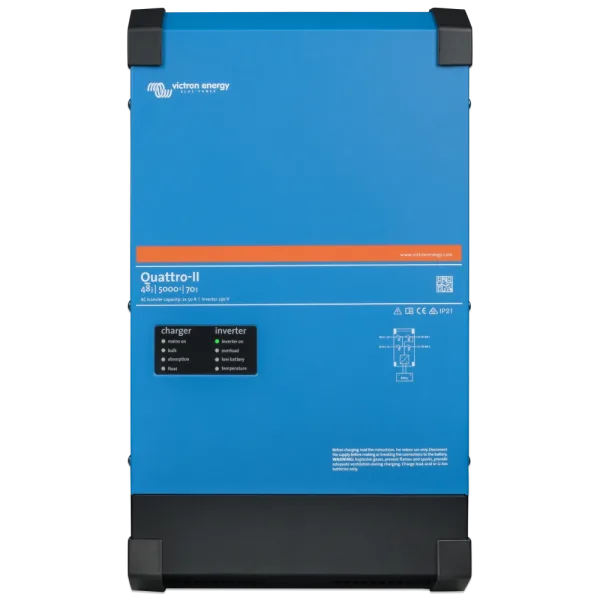 Інвертор VictronEnergy Quattro-II 48/5000/70-50/50 однофазний чиста синусоїда