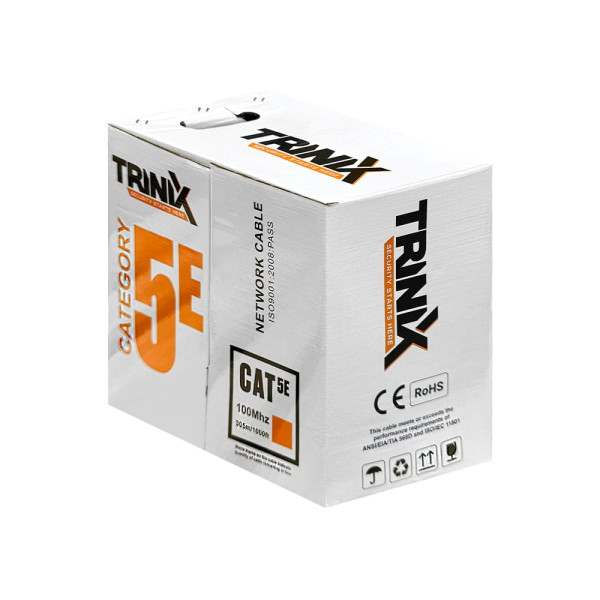 Кабель вита пара UTP CAT5E CU 0.5mm LSZH Indoor Trinix 305m