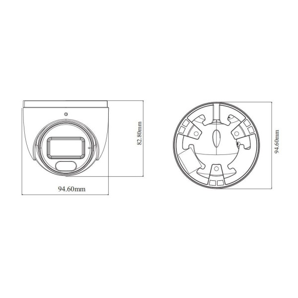 IP-відеокамера 2Mp TVT TD-9524S4L-C(D/PE/AW1) Black f=2.8mm, ІЧ+LED-підсвічування, з мікрофоном