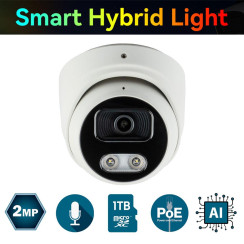 IP-відеокамера 2 Мп SEVEN IP-7212PA-DL white 2,8 мм з розумним подвійним підсвічуванням