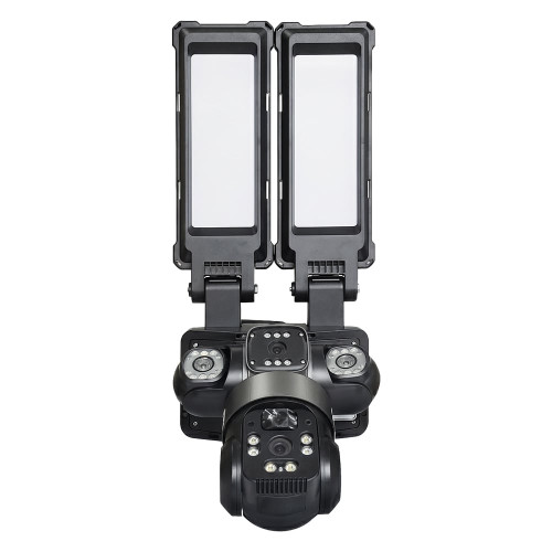 IP PTZ-відеокамера автономна з 4G, прожектором та сонячною панеллю 3Mp+3Mp+3Mp Light Vision VLC-1223IGL/3C (Lamp+Solar) f=4mm, на акумуляторних батареях