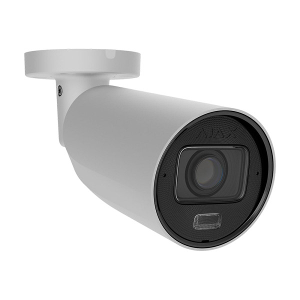 IP-відеокамера 5Mp Ajax BulletCam HLVF (5 Mp) White f=2.8-12mm, ІЧ+LED-підсвічування, з мікрофоном