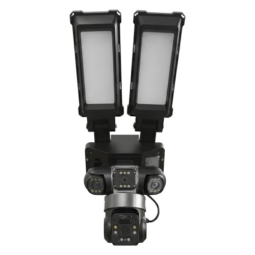 IP PTZ-відеокамера автономна з 4G, прожектором та сонячною панеллю 3Mp+3Mp+3Mp Light Vision VLC-1223IGL/3C (Lamp+Solar) f=4mm, на акумуляторних батареях
