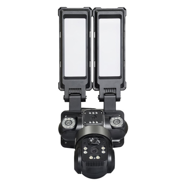 IP PTZ-відеокамера автономна з WiFi, прожектором та сонячною панеллю 3Mp+3Mp+3Mp Light Vision VLC-1223WIL/3C (Lamp+Solar) f=4mm, на акумуляторних батареях
