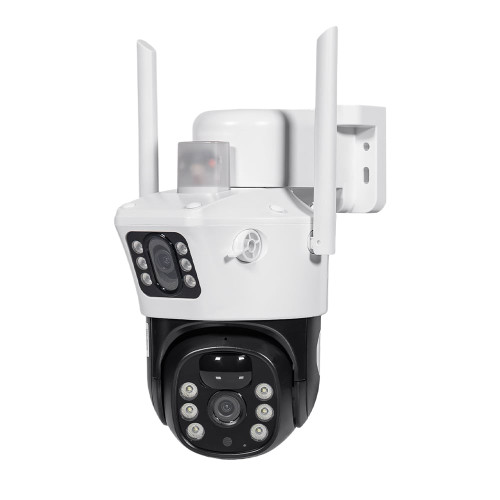 IP PTZ-відеокамера автономна з 4G та сонячною панеллю 2Mp+2Mp Light Vision VLC-9192IG/2C (Solar) White f=4mm, на акумуляторних батареях