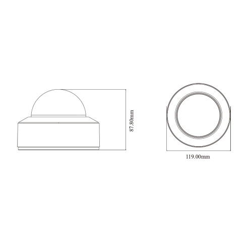 IP-відеокамера 5Mp TVT TD-9551E3B-A (D/PE/AR2) f=2.8mm з мікрофоном