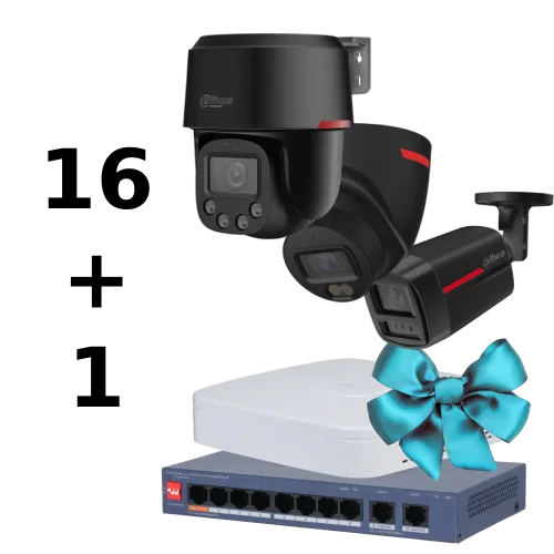 Комплект Dahua WIZCOLOR KIT 16+1（robot black+fix black）