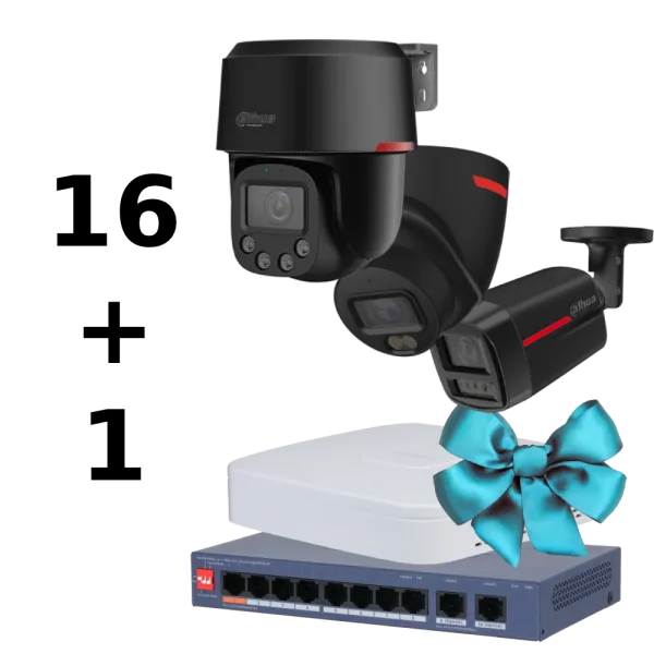 Комплект Dahua WIZCOLOR KIT 16+1（robot black+fix black）