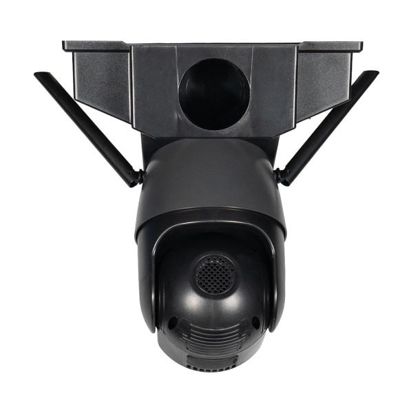 IP PTZ-відеокамера автономна з 4G, прожектором та сонячною панеллю 3Mp+3Mp+3Mp Light Vision VLC-1030IG10ZL/2C (Lamp+Solar) f=4mm, на акумуляторних батареях