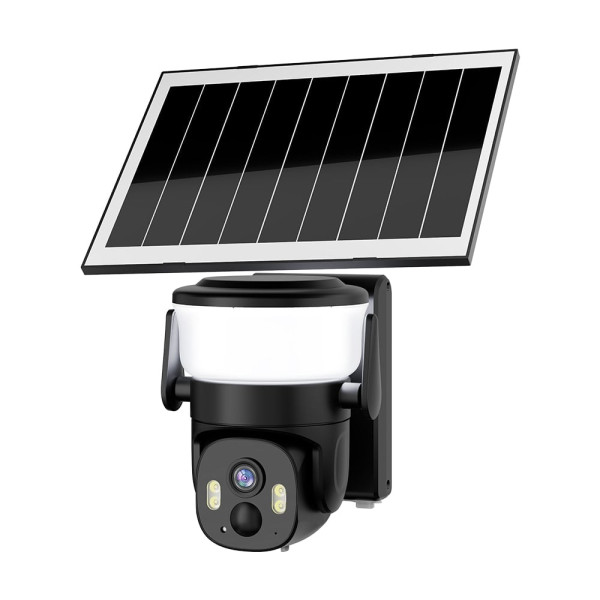 IP PTZ-відеокамера автономна з WiFi, прожектором та сонячною панеллю 3Mp Light Vision VLC-6103WLS Black (Lamp+Solar) (CareCam Pro) f=3.6mm, на акумуляторних батареях