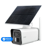 4G IP-видеокамера с WiFi 4Mp TVT TD-9846SP1(BA/G4/WR2) f=2.8 мм с солнечной батареей, ИК+LED подсветка, с микрофоном