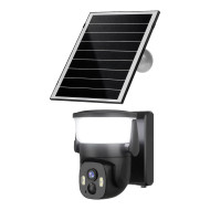 IP PTZ-відеокамера автономна з WiFi, прожектором та сонячною панеллю 3Mp Light Vision VLC-6103WLS Black (Lamp+Solar) (CareCam Pro) f=3.6mm, на акумуляторних батареях