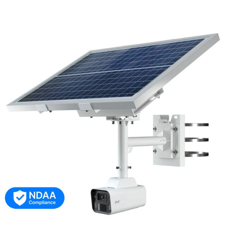 4G IP-відеокамера 4Mp TVT TD-9846SP1(BA/G4/WR2) f=2.8mm з сонячною батареєю, з мікрофоном, повнокольорова