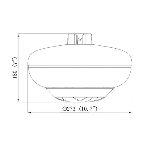 IP-відеокамера панорамна мультисенсорна 2Mp*4 TVT TD-6324E3 (D/PE/AR2) f=4mm