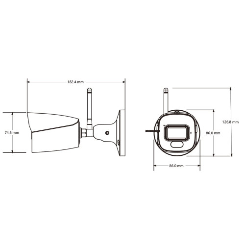 IP-відеокамера з WiFi 4Mp TVT TD-9441S4L-KT(D/WF/AW2) White f=2.8mm, ІЧ+LED-підсвічування, з мікрофоном