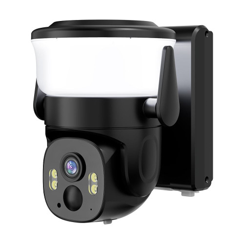 IP PTZ-відеокамера автономна з WiFi, прожектором та сонячною панеллю 3Mp Light Vision VLC-6103WLS Black (Lamp+Solar) (CareCam Pro) f=3.6mm, на акумуляторних батареях