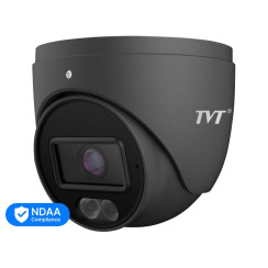 IP-відеокамера 4Mp TVT TD-9544S4L-C(D/PE/AW1) Black f=2.8mm, ІЧ+LED-підсвічування, з мікрофоном