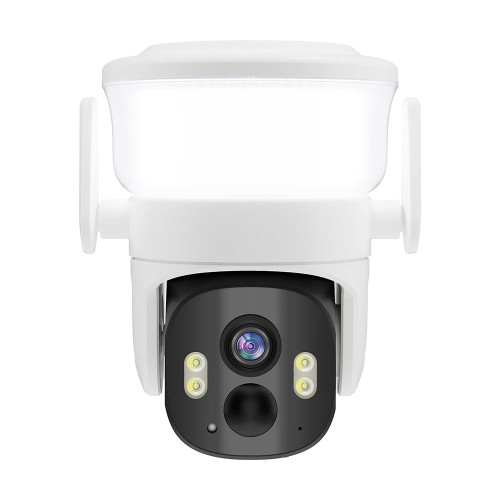 IP PTZ-відеокамера автономна з WiFi, прожектором та сонячною панеллю 3Mp Light Vision VLC-6103WLS White (Lamp+Solar) (CareCam Pro) f=3.6mm, на акумуляторних батареях