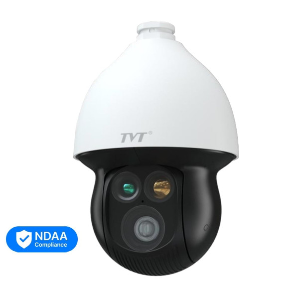 Тепловізійна IP-відеокамера TVT TD-5635E1-VT2(PE/432/VL30/25mm) Thermal 384*288 f=25mm Optical PTZ 4Mp f=4.8-154mm