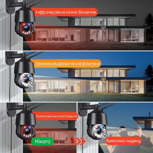 IP PTZ-відеокамера з WiFi 8Mp Light Vision VLC-9808-PTZ20(CamHi) f=4.7-94mm 20x, з мікрофоном