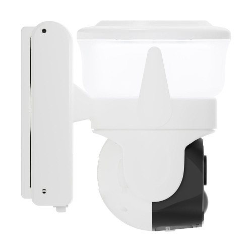 IP PTZ-відеокамера автономна з WiFi, прожектором та сонячною панеллю 3Mp Light Vision VLC-6103WLS White (Lamp+Solar) (CareCam Pro) f=3.6mm, на акумуляторних батареях