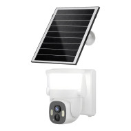 IP PTZ-відеокамера автономна з WiFi, прожектором та сонячною панеллю 3Mp Light Vision VLC-6103WLS White (Lamp+Solar) (CareCam Pro) f=3.6mm, на акумуляторних батареях