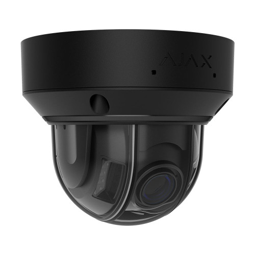 IP-відеокамера 8Mp Ajax DomeCam HLVF (8 Mp) Black f=2.8-12mm, ІЧ+LED-підсвічування, з мікрофоном