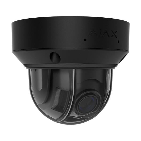 IP-відеокамера 8Mp Ajax DomeCam HLVF (8 Mp) Black f=2.8-12mm, ІЧ+LED-підсвічування, з мікрофоном